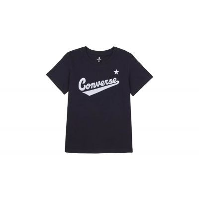 Converse Center Front Nova Classic Tee - Μαύρος - Κοντομάνικο μπλουζάκι