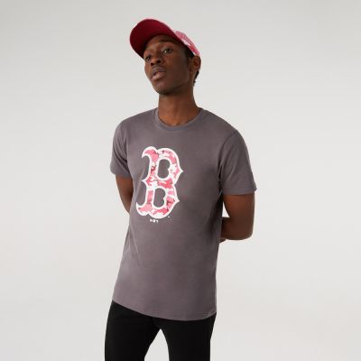 New Era Mlb Camo Boston Red Sox Grey - Γκρί - Κοντομάνικο μπλουζάκι