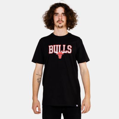 NEW ERA NBA Bball Hoop Graphic Tee Chicago Bulls Black - Μαύρος - Κοντομάνικο μπλουζάκι