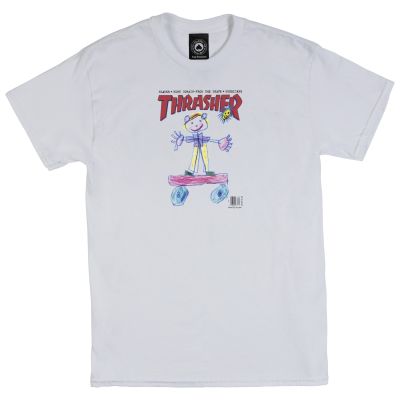 Thrasher Kid Cover Tee - άσπρο - Κοντομάνικο μπλουζάκι