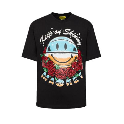 Market Smiley Keep On Shining Tee - Μαύρος - Κοντομάνικο μπλουζάκι