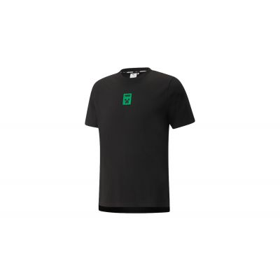 Puma x MINECRAFT Graphic Men's Tee - Μαύρος - Κοντομάνικο μπλουζάκι