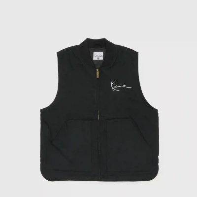 Karl Kani Chest Signature Vest Black - Μαύρος - Γιλέκο