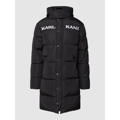 Karl Kani Retro Hooded Long Puffer Jacket Black - Μαύρος - Σακάκι