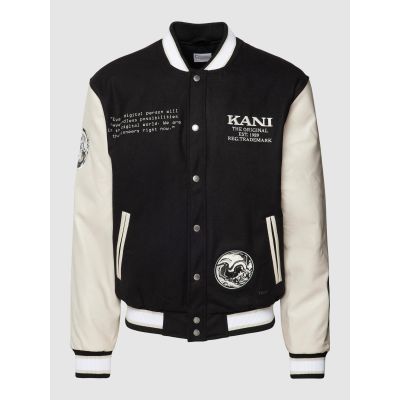 Karl Kani Retro Block College Jacket Black - Μαύρος - Σακάκι