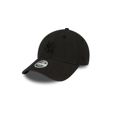 New Era New York Yankees Womens Bubble Stitch Black 9FORTY Adjustable Cap - Μαύρος - Καπάκι