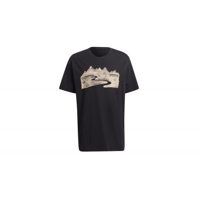 adidas Adventure Mountain INK Tee - Μαύρος - Κοντομάνικο μπλουζάκι