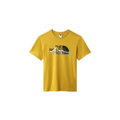 The North Face M Mountain Line T-shirt - Κίτρινος - Κοντομάνικο μπλουζάκι