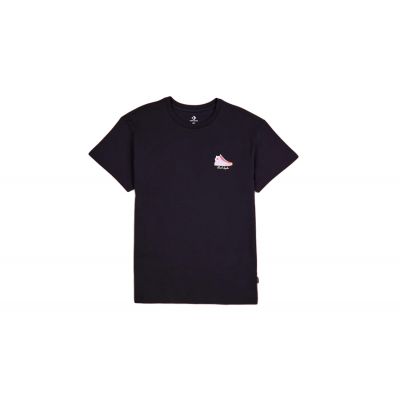 Converse Chuck Taylor High Top Graphic T-Shirt - Μαύρος - Κοντομάνικο μπλουζάκι