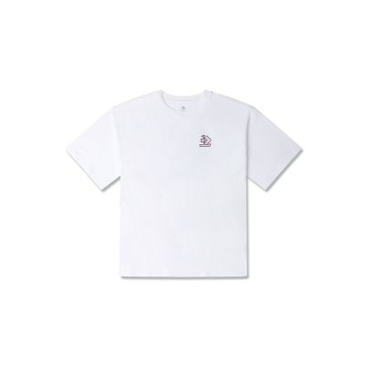 Converse Sail Away T-Shirt - άσπρο - Κοντομάνικο μπλουζάκι