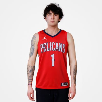 Jordan Zion Williamson New Orleans Pelicans Pelicans Statement Edition 2020 - το κόκκινο - Φανέλα