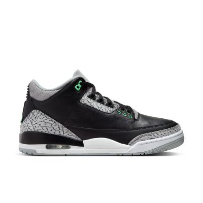 Air Jordan 3 Retro "Green Glow" - Μαύρος - Παπούτσια