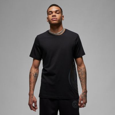 Jordan Paris Saint-Germain Logo Tee Black - Μαύρος - Κοντομάνικο μπλουζάκι