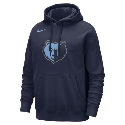 Nike NBA Memphis Grizzlies Club Pullover Hoodie College Navy - Μπλε - ΦΟΥΤΕΡ με ΚΟΥΚΟΥΛΑ