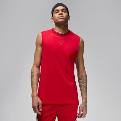 Jordan Sport Dri-FIT Sleeveless Top Gym Red - το κόκκινο - Κοντομάνικο μπλουζάκι