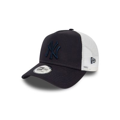 New Era New York Yankees League Essential Navy Trucker Cap - Μαύρος - Καπάκι
