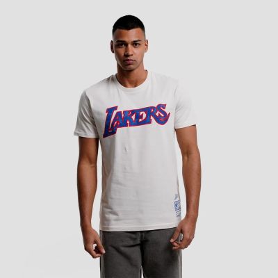 Mitchell & Ness NBA LA Lakers Americana Tee - άσπρο - Κοντομάνικο μπλουζάκι