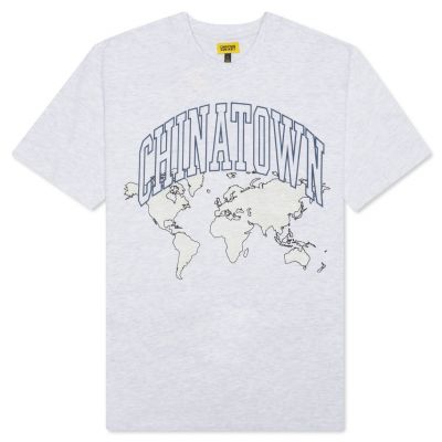 Chinatown Market Globe Uv Arc Tee Ash Grey - Γκρί - Κοντομάνικο μπλουζάκι