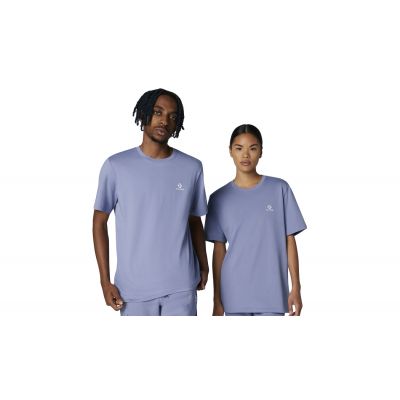 Converse Go-To Embroidered Star Chevron Standard Fit T-Shirt - Μωβ - Κοντομάνικο μπλουζάκι