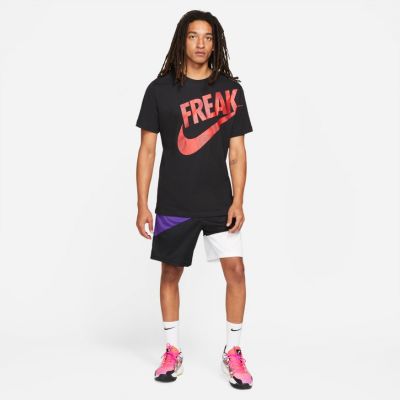 Nike Dri-Fit Giannis "Freak" Printed Basketball Tee - Μαύρος - Κοντομάνικο μπλουζάκι