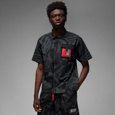 Jordan Paris Saint-Germain Shirt - Μαύρος - Πουκάμισο
