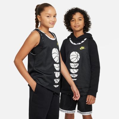 Nike Culture of Big Kids Reversible Basketball Jersey Black - Μαύρος - Φανέλα