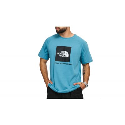 The North Face M Ss Rag Red Box Tee - Μπλε - Κοντομάνικο μπλουζάκι