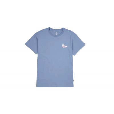 Converse Chuck Taylor High Top Graphic T-Shirt - Μπλε - Κοντομάνικο μπλουζάκι