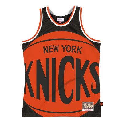 Mitchell & Ness Blown Out Fashion Jersey New York Knicks Black - Πορτοκάλι - Φανέλα