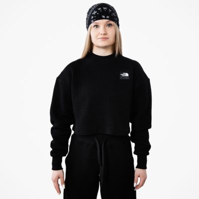 The North Face Mhysa Quilted LS Top TNF Black - Μαύρος - ΦΟΥΤΕΡ με ΚΟΥΚΟΥΛΑ