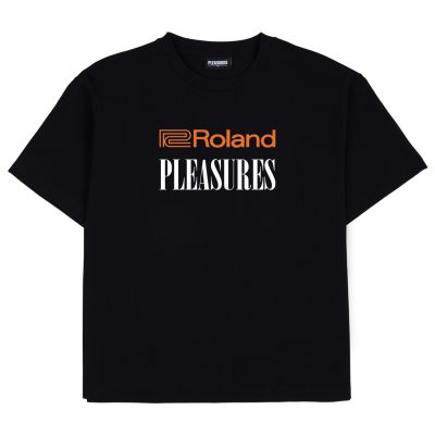 Pleasures Roland Heavyweight Tee Black - Μαύρος - Κοντομάνικο μπλουζάκι