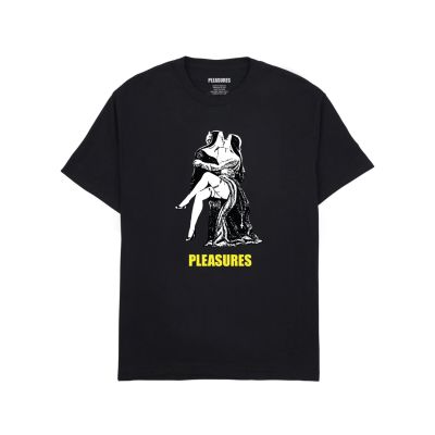 Pleasures French Kiss Tee Black - Μαύρος - Κοντομάνικο μπλουζάκι