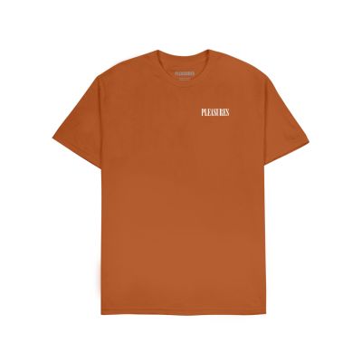 Pleasures Vertical Tee Texas Orange - Πορτοκάλι - Κοντομάνικο μπλουζάκι