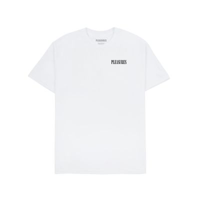 Pleasures Vertical Tee White - άσπρο - Κοντομάνικο μπλουζάκι