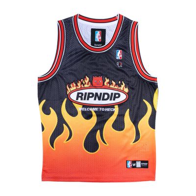Rip N Dip Welcome To Heck Basketball Jersey - Μαύρος - Φανέλα