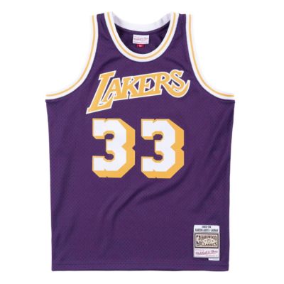 Mitchell & Ness Los Angeles Lakers Kareem Abdul-Jabbar Swingman Jersey - Μωβ - Φανέλα