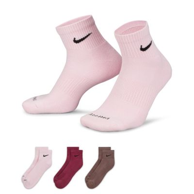 Nike Everyday Plus Cushioned Training Ankle Socks 3-Pack - Πολύχρωμο - Κάλτσες