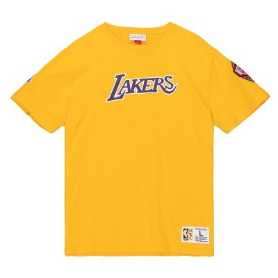 Mitchell & Ness NBA LA Lakers Team Origins S/S Tee - Κίτρινος - Κοντομάνικο μπλουζάκι