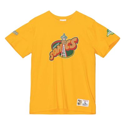 Mitchell & Ness NBA Seattle Supersonics Team Origins S/S Tee - Κίτρινος - Κοντομάνικο μπλουζάκι