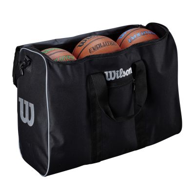 Wilson 6 Ball Travel Basketball Bag - Μαύρος - ΣΑΚΙΔΙΟ ΠΛΑΤΗΣ