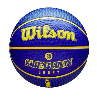 Wilson NBA Player Icon Outdoor Basketball Stephen Curry Size 7 - Μπλε - Μπάλα