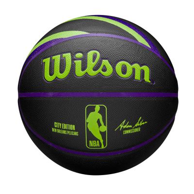 Wilson 2023 NBA Team City Collection New Orleans Pelicans Size 7 - Μαύρος - Μπάλα
