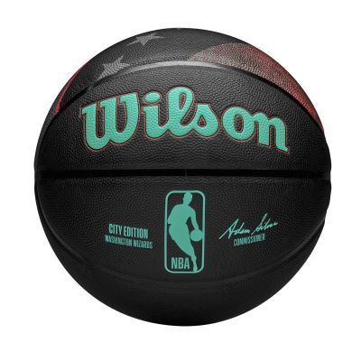 Wilson 2023 NBA Team City Collector Washington Wizards Size 7 - Μαύρος - Μπάλα